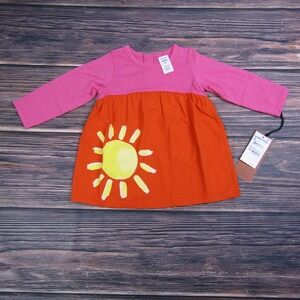 Cristina Martinez NEW NWT Baby Girls Sunshine Top Pink Orange Sun Summer Cute 9M